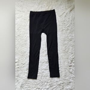 Lane Bryant black leggings with lace on both sides